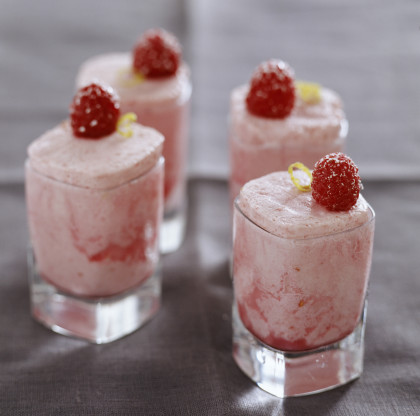 Mini Iced Raspberry and Lime Mousses