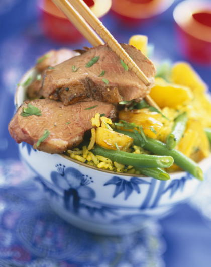 Thai-style duck curry