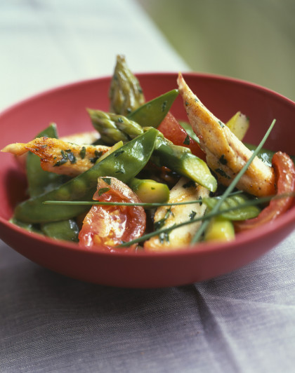 Chicken with Spring Vegetables and Herbs