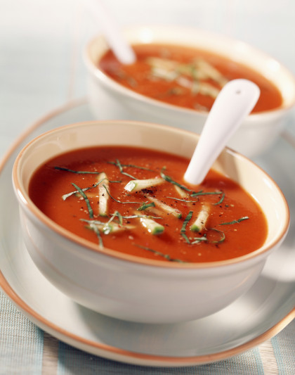 Chilled Tomato Soup With Cucumber