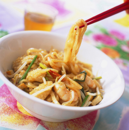 Thai Noodles with Prawns