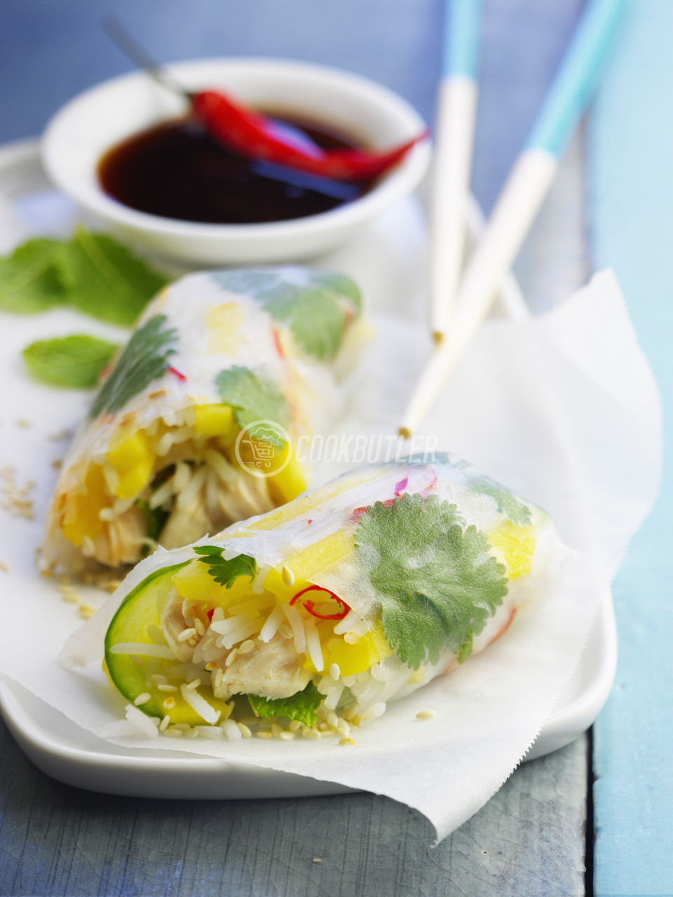 Vietnamese Chicken Mango Rolls | preview