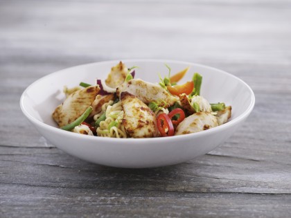 Dairy-free Pasta Salad with Chicken and Vegetables