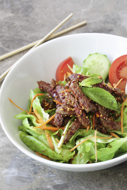 Dairy-free Spicy Beef Salad