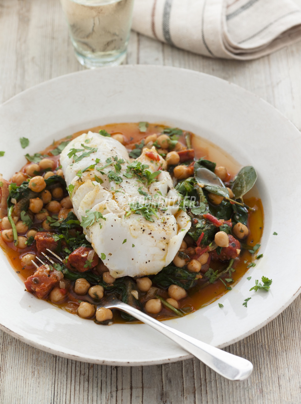 Whitefish with Chickpeas and Chorizo | preview