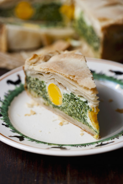 Torta Pasqualina (spinach and egg pie)