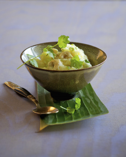 Rava Upma (spicy vegetable semolina pudding, Ayurvedic cuisine)