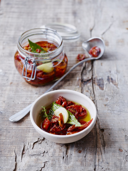 Oven dried cherry tomatoes