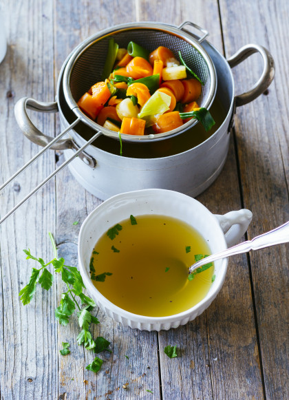 Carrot and vegetable stock