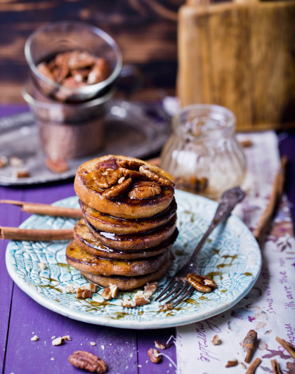 French toast with pecan nuts