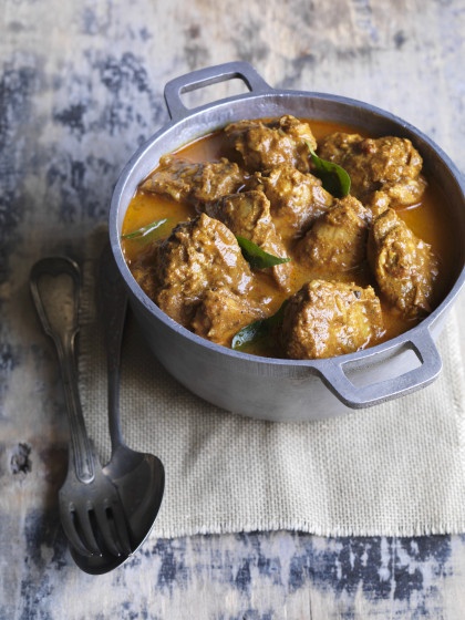 Spicy Andhra chicken curry (India)