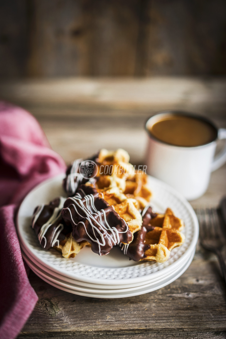 Belgian waffles with chocolate | preview