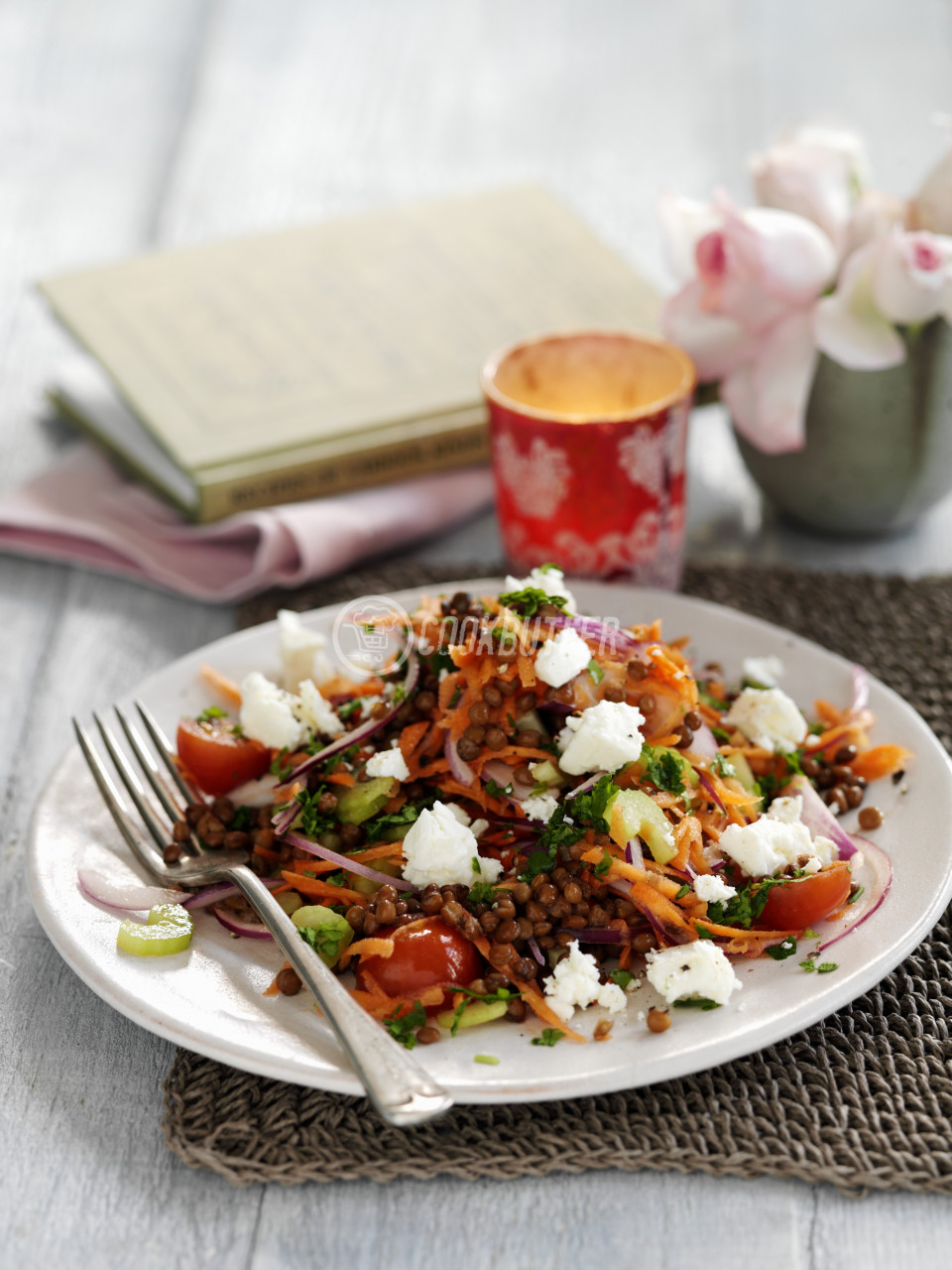 Warm puy lentil salad with feta | preview