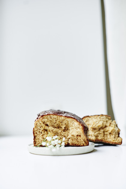 Homemade babka (Eastern European cake) for Easter (gluten-free, dairy-free)