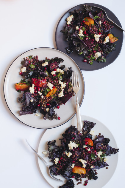 Lentil and red beet salad (gluten-free, dairy-free)
