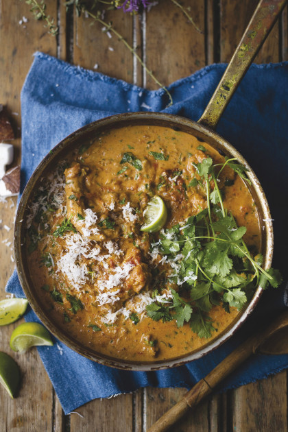 Chicken and coconut curry