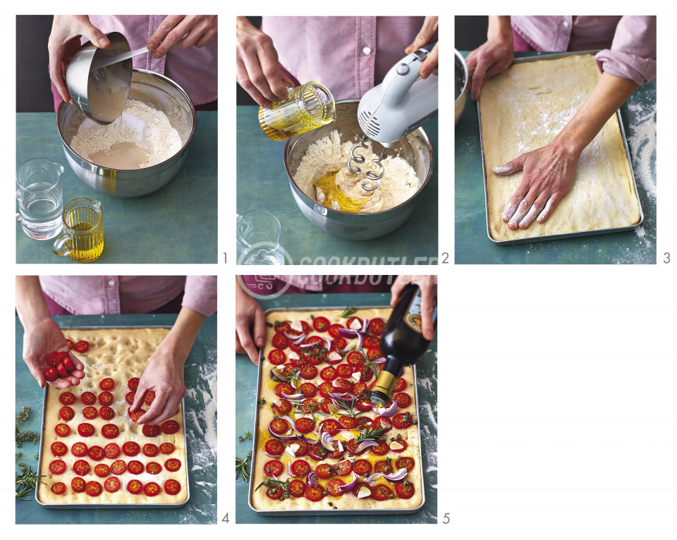 Focaccia with cherry tomatoes and taleggio | preview