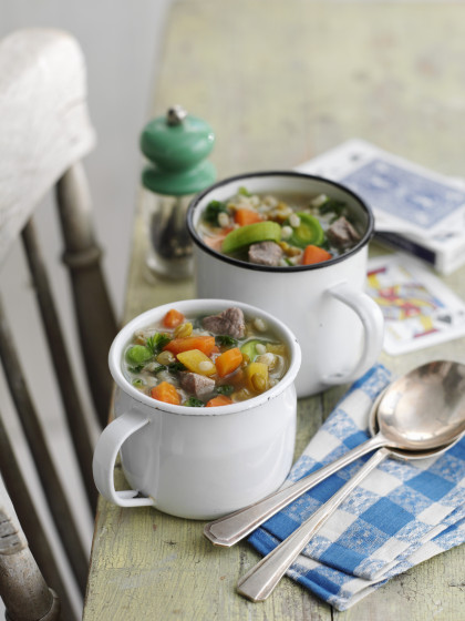 Scotch stock (vegetable soup with lamb)