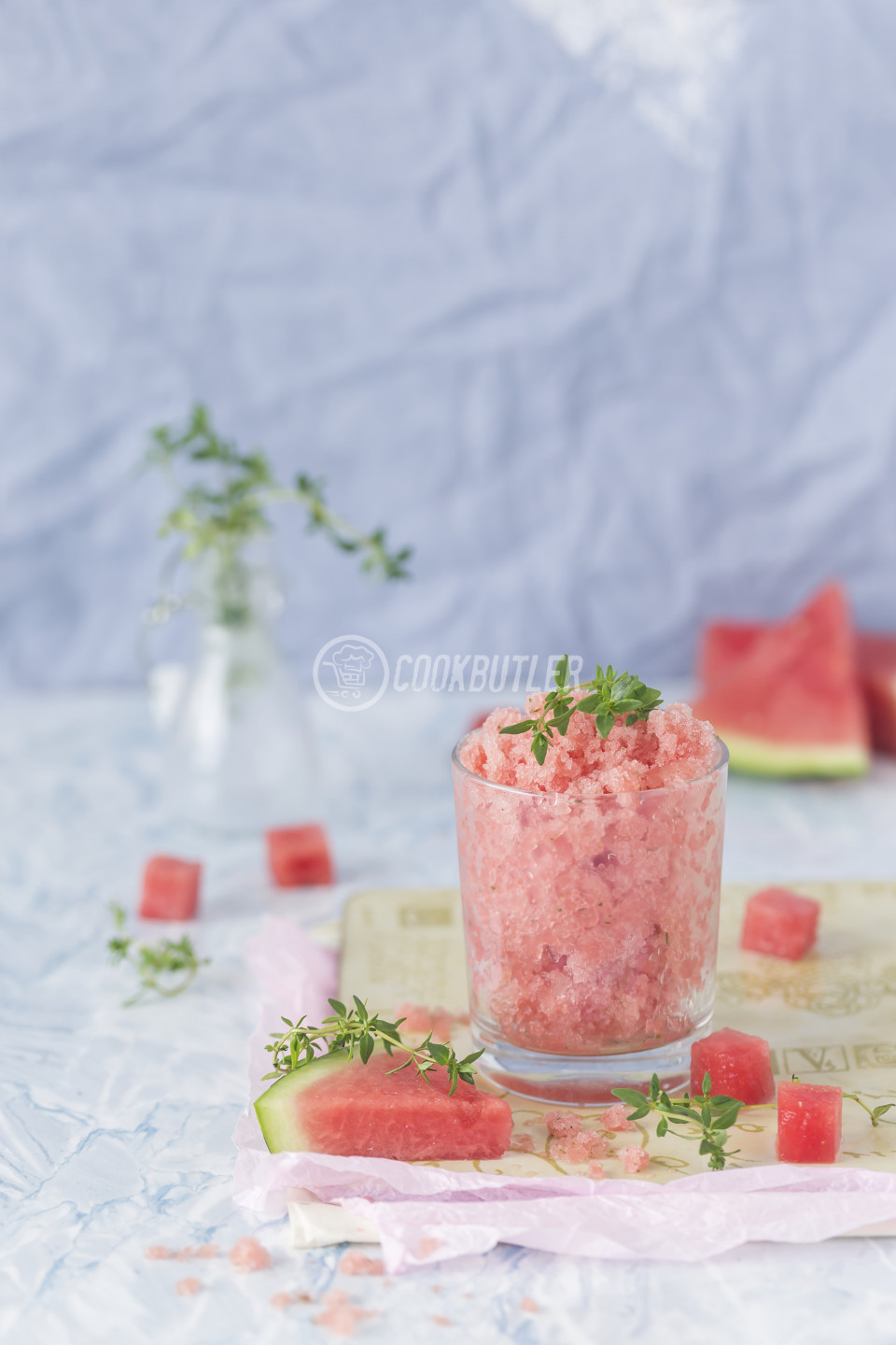 Watermelon granita with thyme | preview