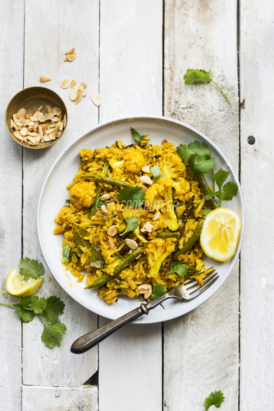 Cauliflower and green bean vegan biryani | preview