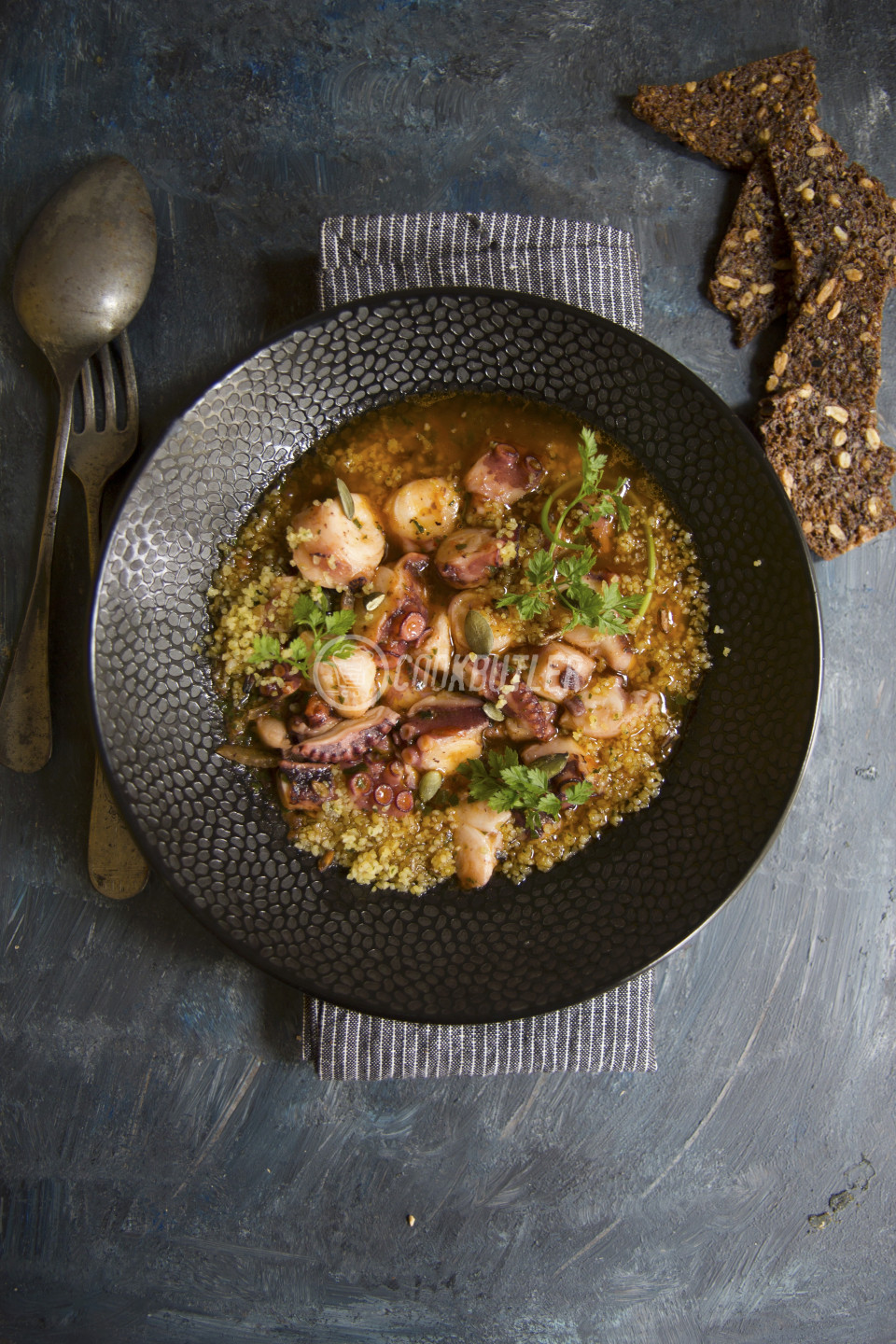 Octopus alla Luciana with bulgur wheat (Italy) | preview