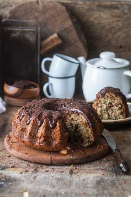 Chocolate banana cake