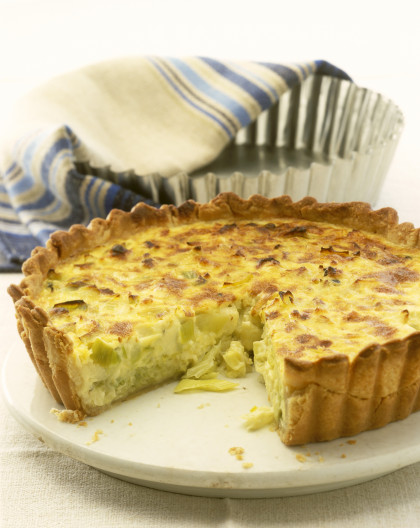 Caerphilly leek tart (Wales)