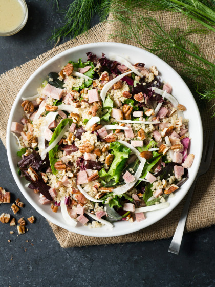 Ham, fennel and quinoa salad