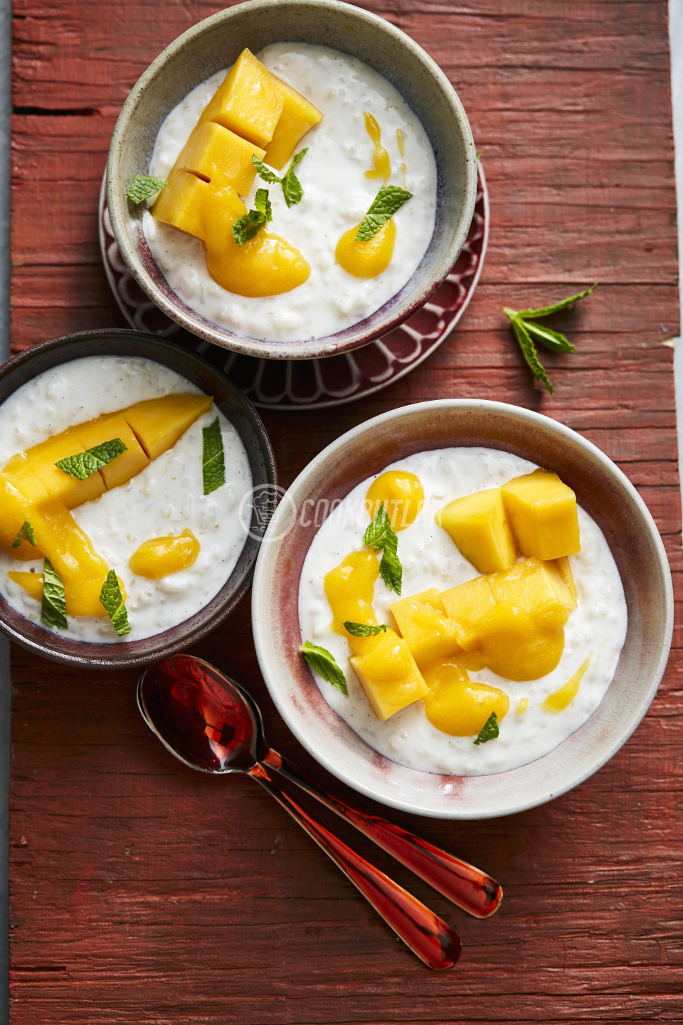 Lemongrass and coconut rice pudding with mango (Asia) | preview