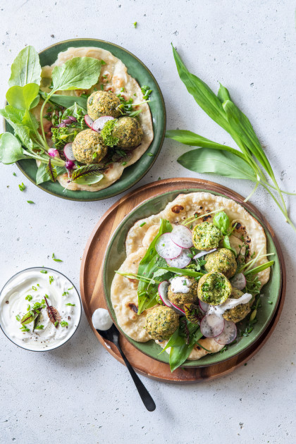 Wild Garlic Falafel (vegetarian)