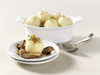 Thüringer Kartoffelklöße mit Pilzsauce