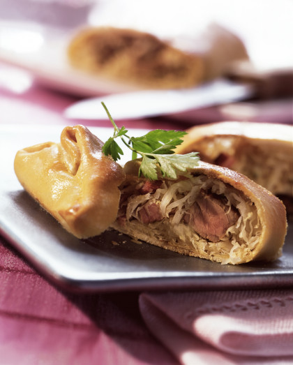 Kräuterstrudel mit Schweinefilet